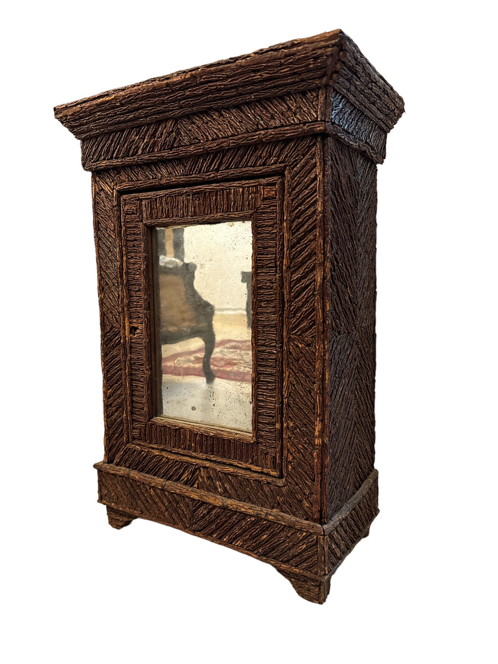 French Tramp Art Cabinet