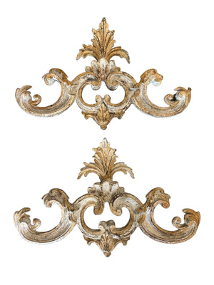 Pair French Carved Cornices