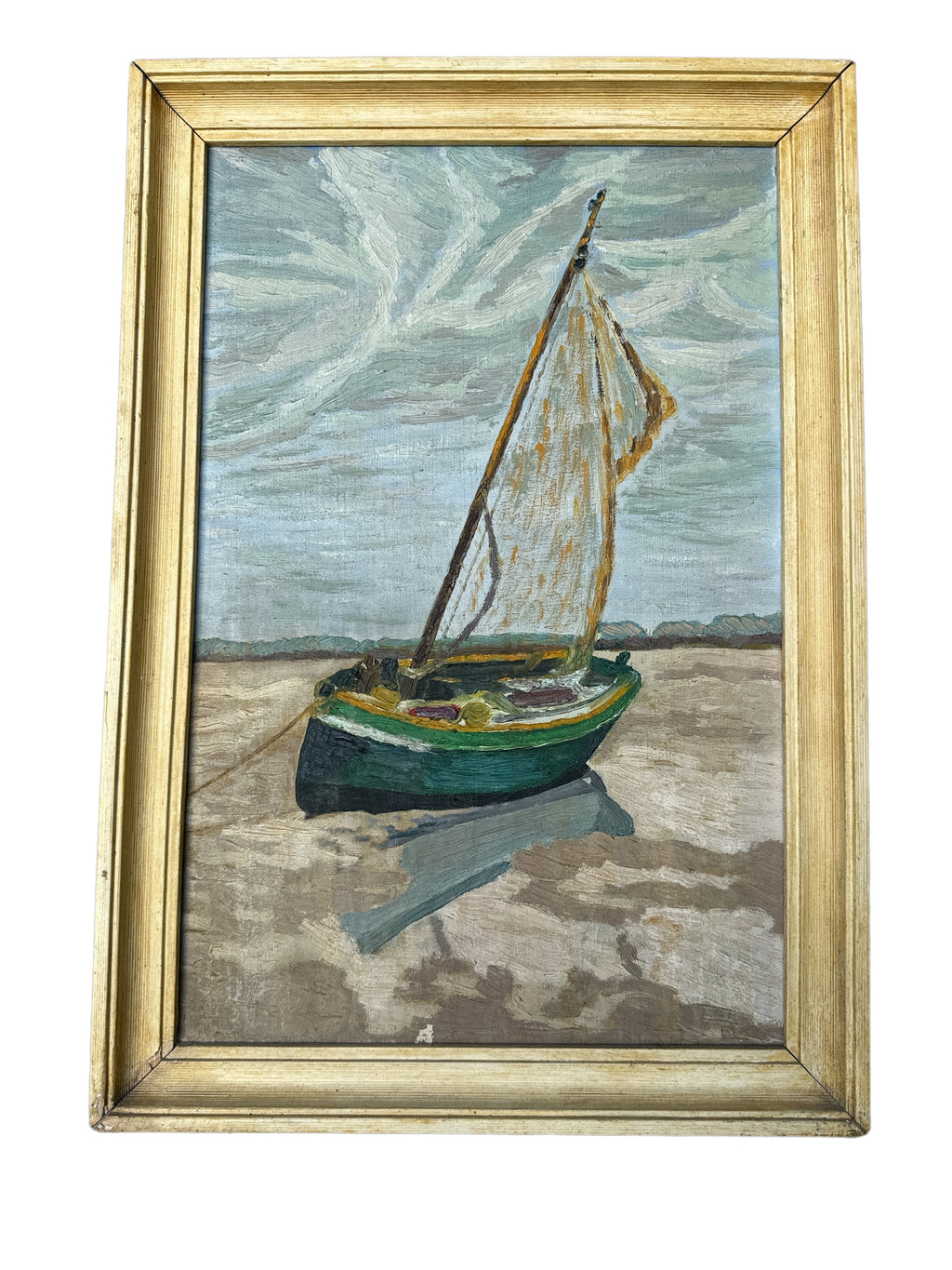 French Sailboat Painting