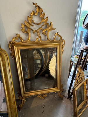 18th c French Gilt Mirror