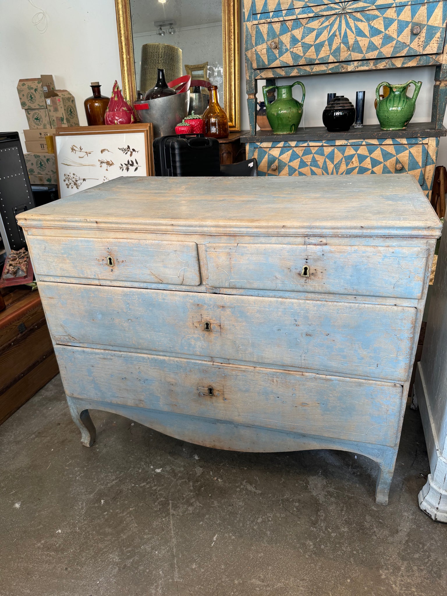 Spanish Painted Commode