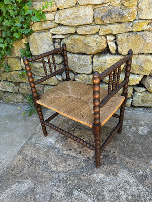 19th Century Walnut Bobbin Bench