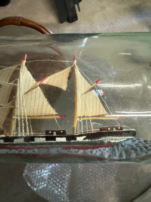 French Ship in a Bottle