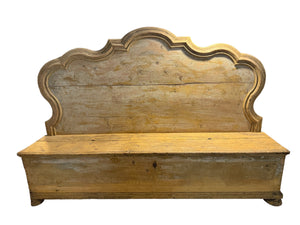 Italian Hall Benches/Cassapanca, Pair