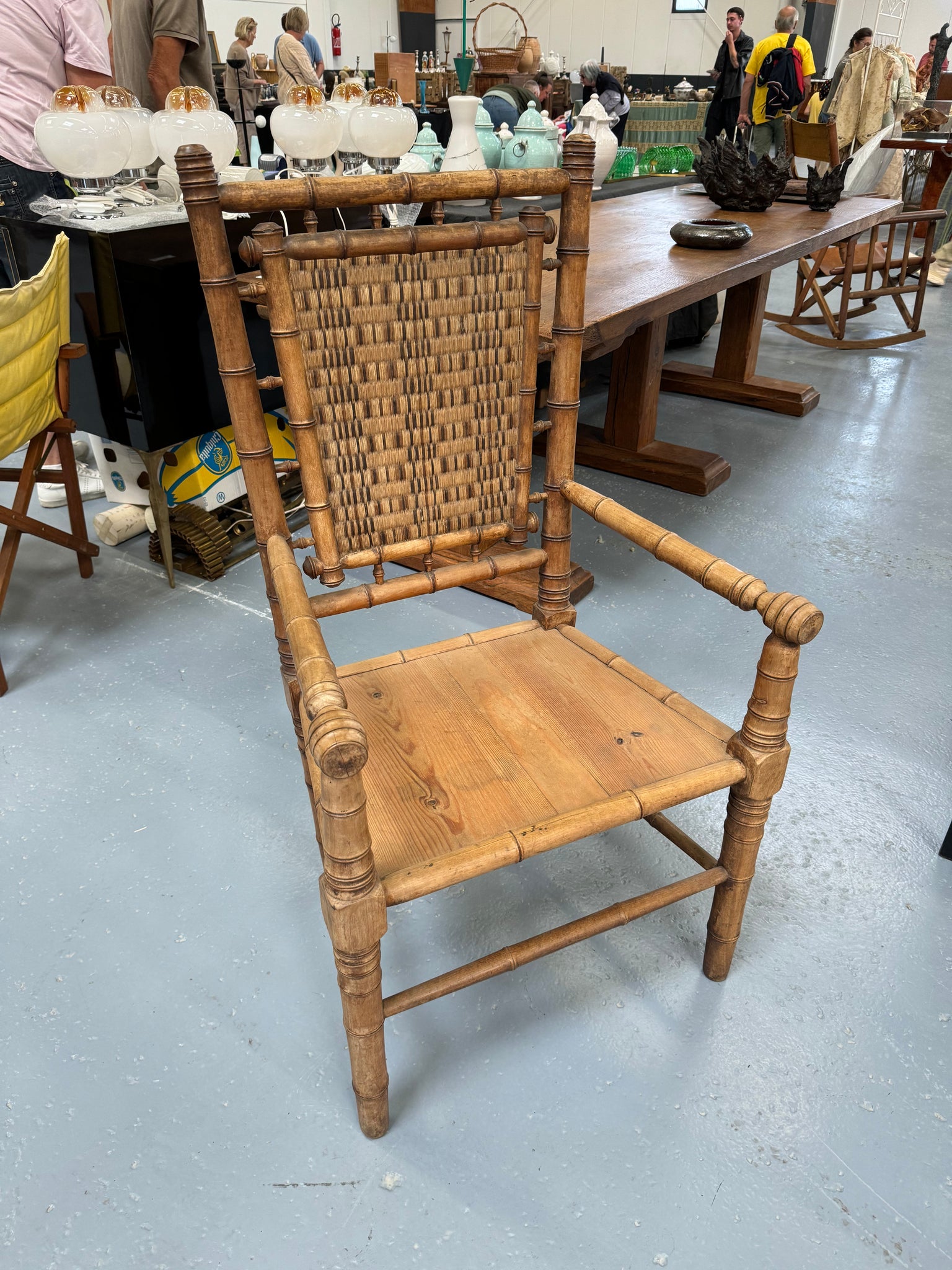 French Faux Bamboo Chair