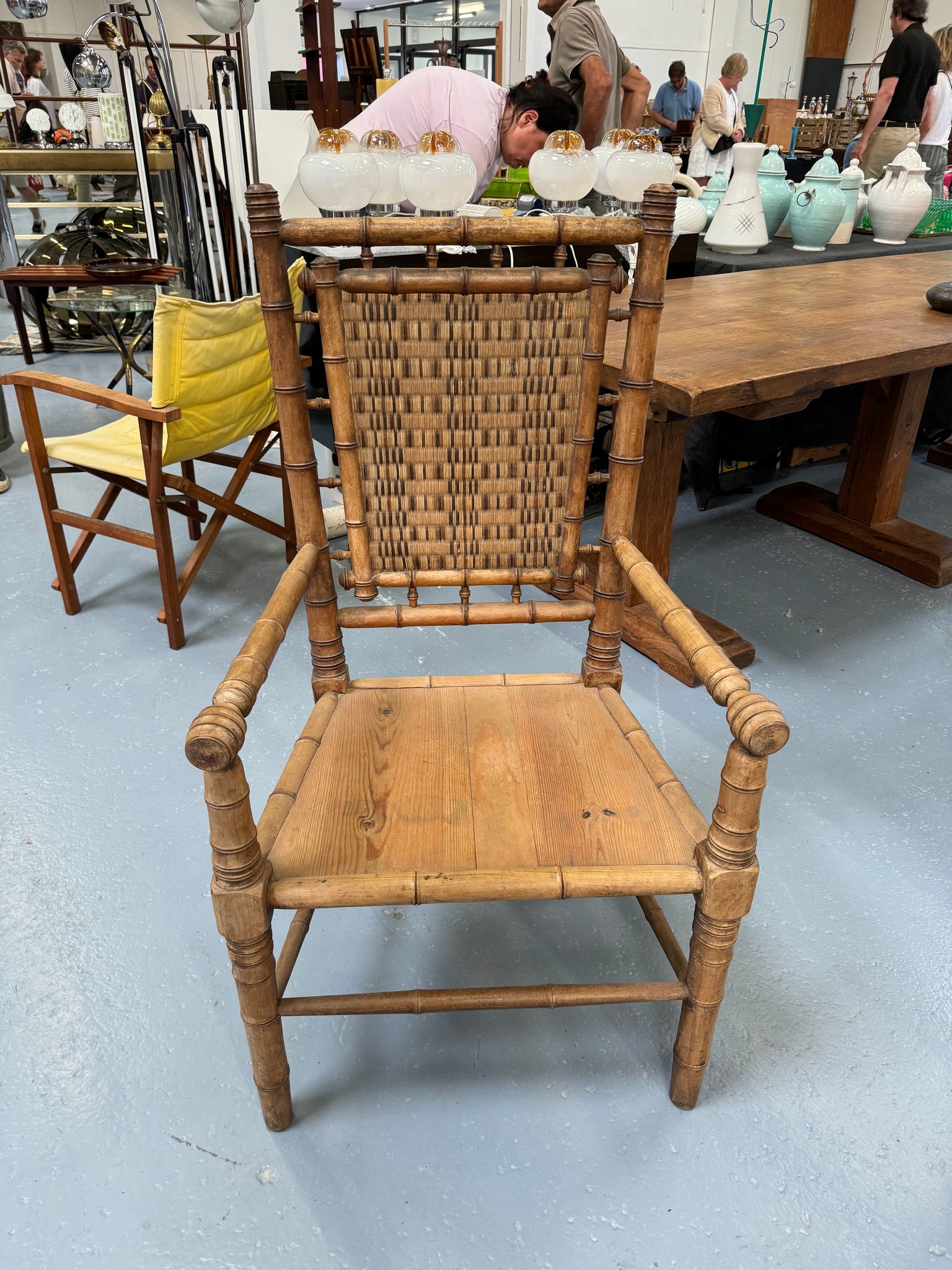 French Faux Bamboo Chair