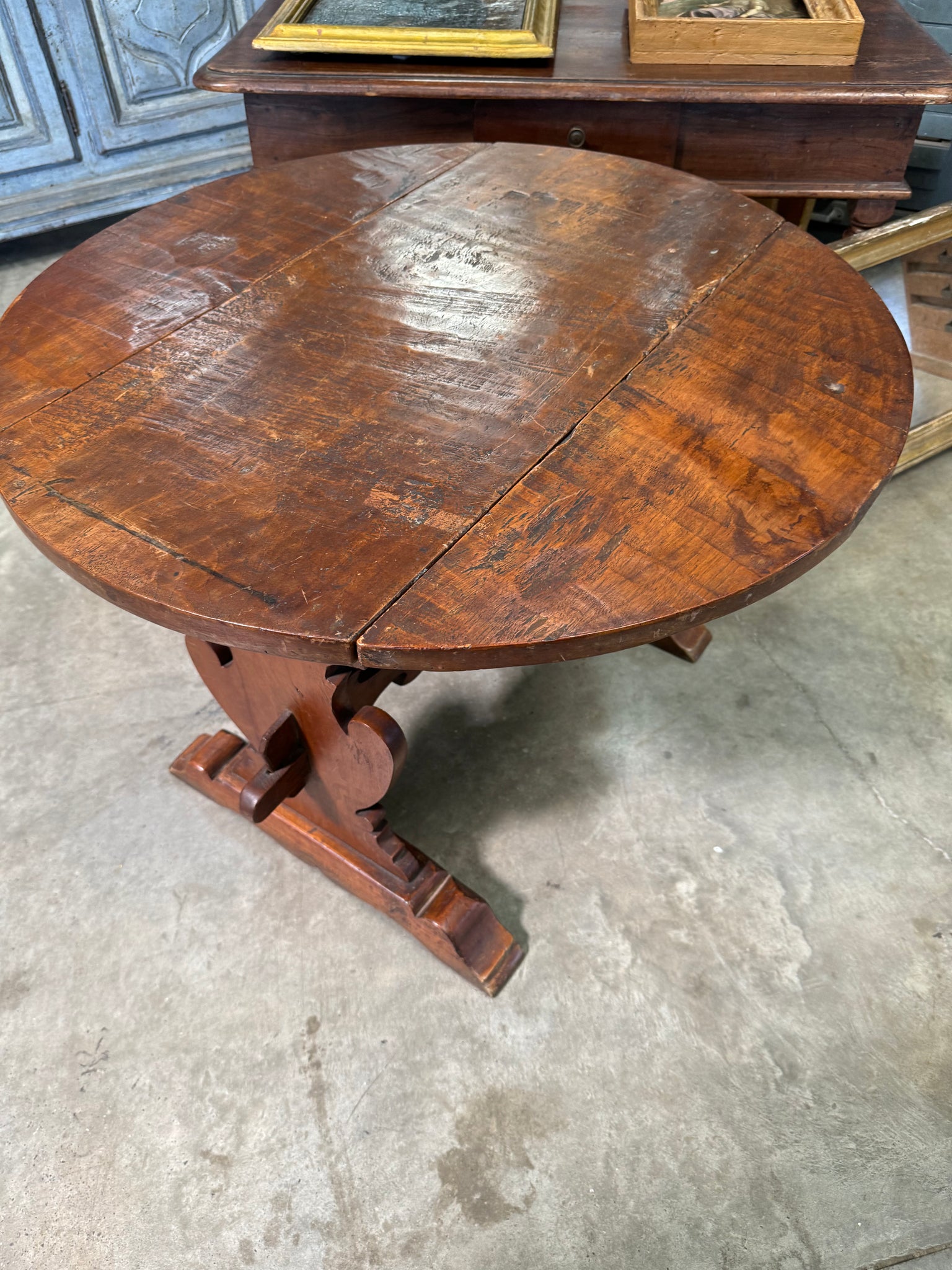 19th c Mini Italian Dropleaf Table