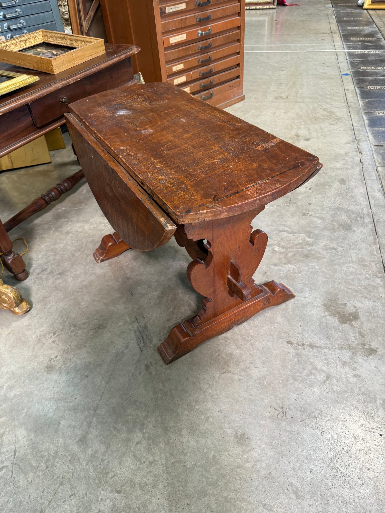 19th c Mini Italian Dropleaf Table