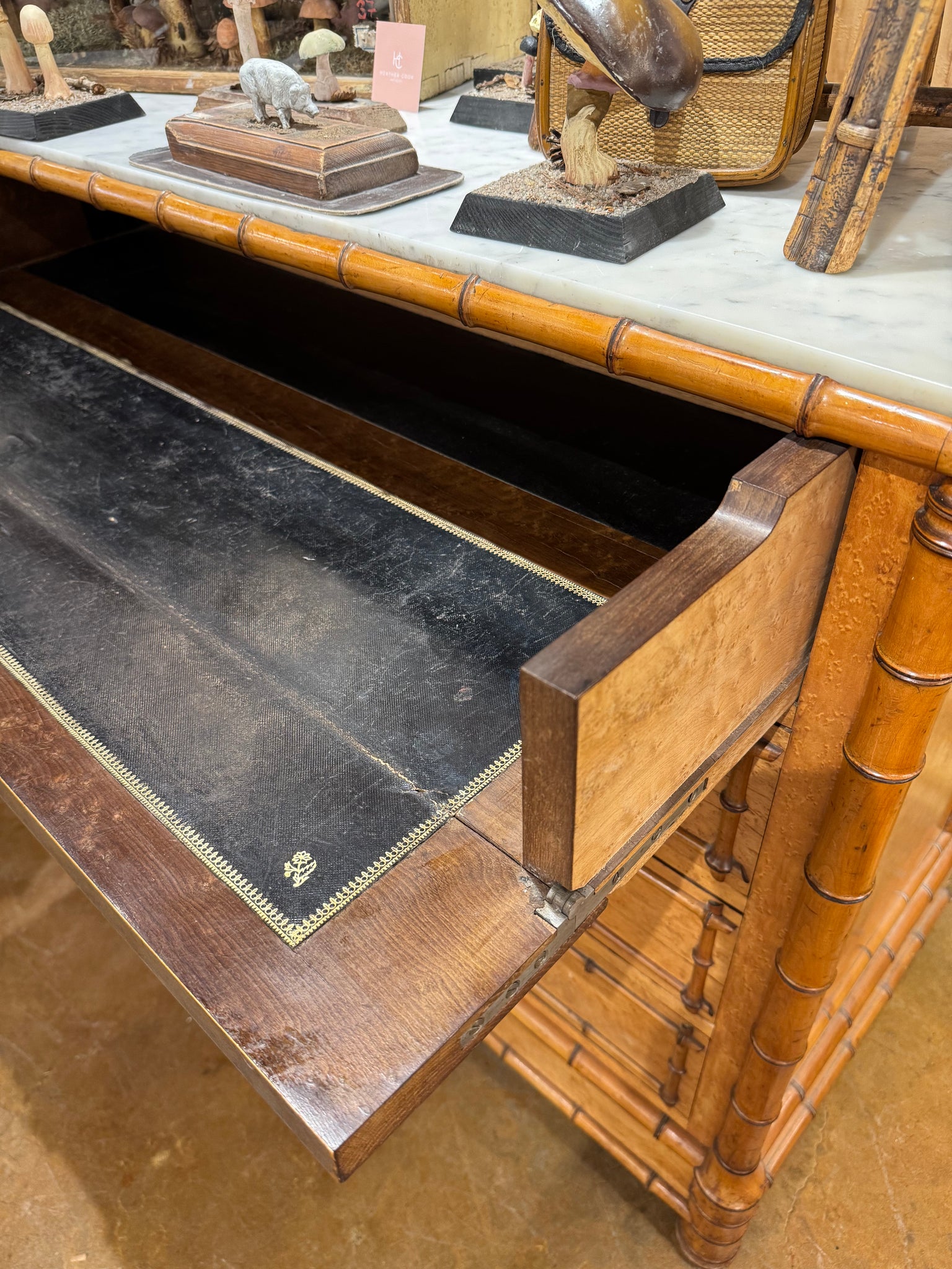 French Faux Bamboo Commode