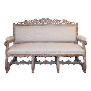 French Faux Bois Sofa & Chairs