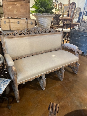 French Faux Bois Sofa & Chairs