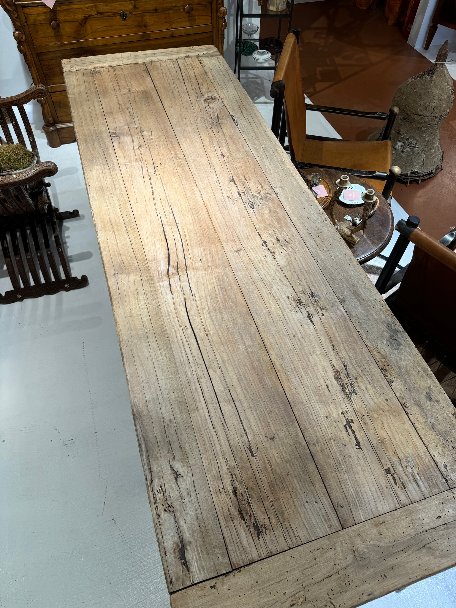 French Bleached Farm Table