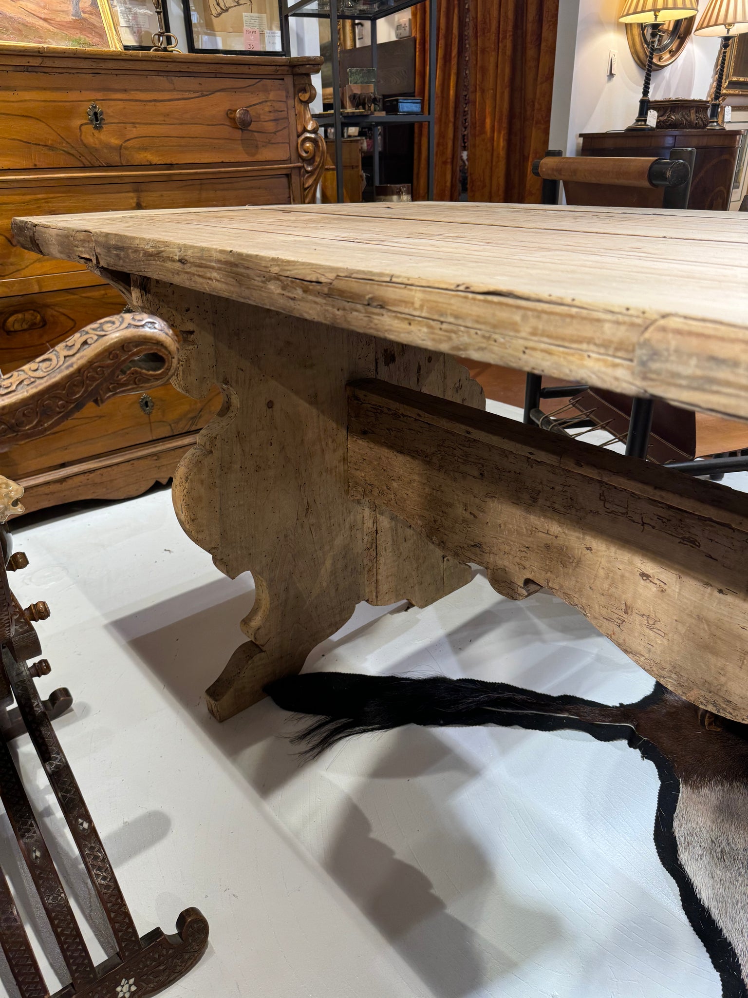 French Bleached Farm Table