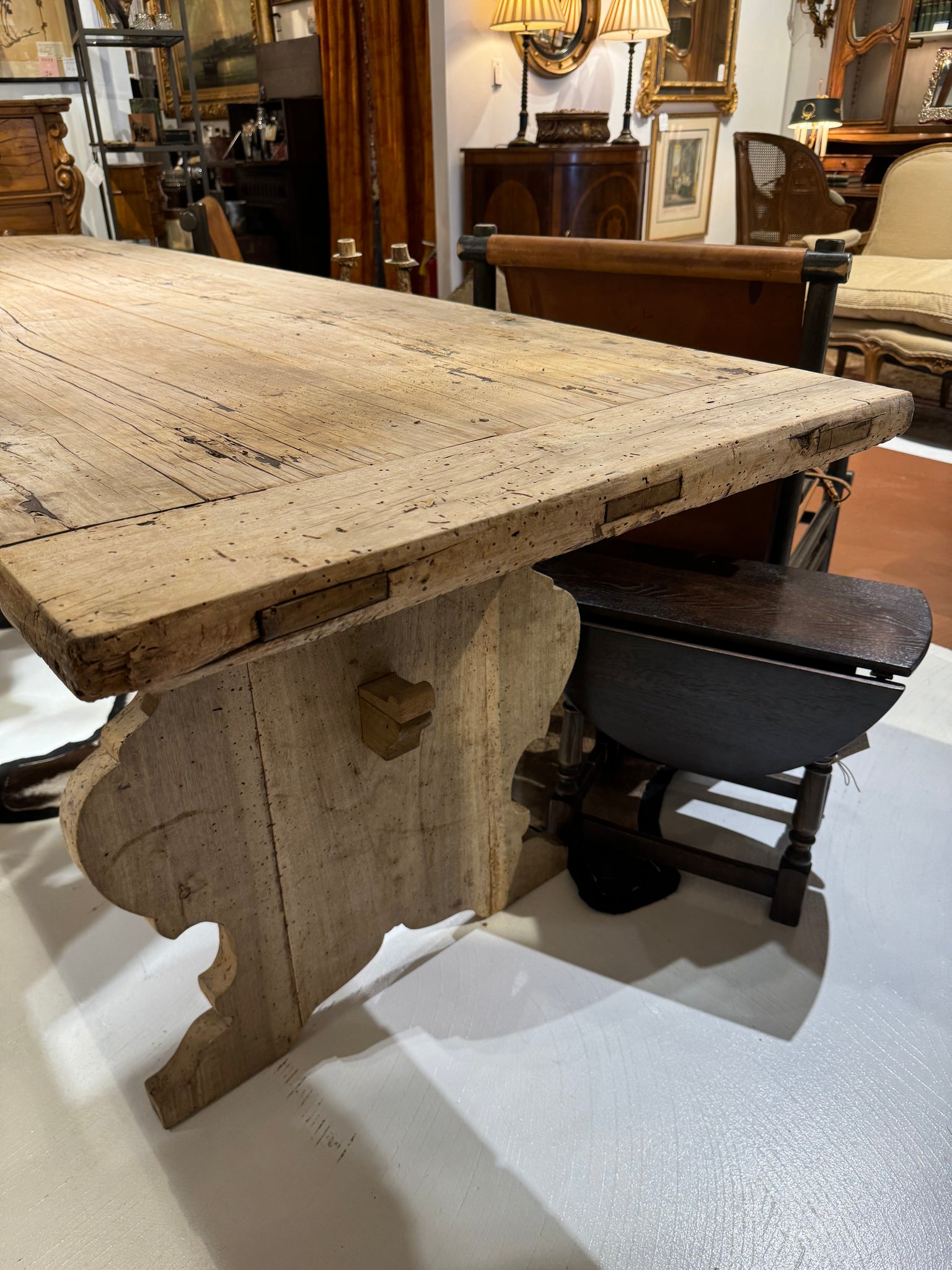 French Bleached Farm Table