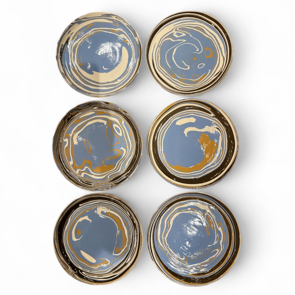 French Terre Melée Plates, S/6