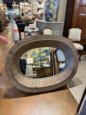 French Oval Architectural Mirror