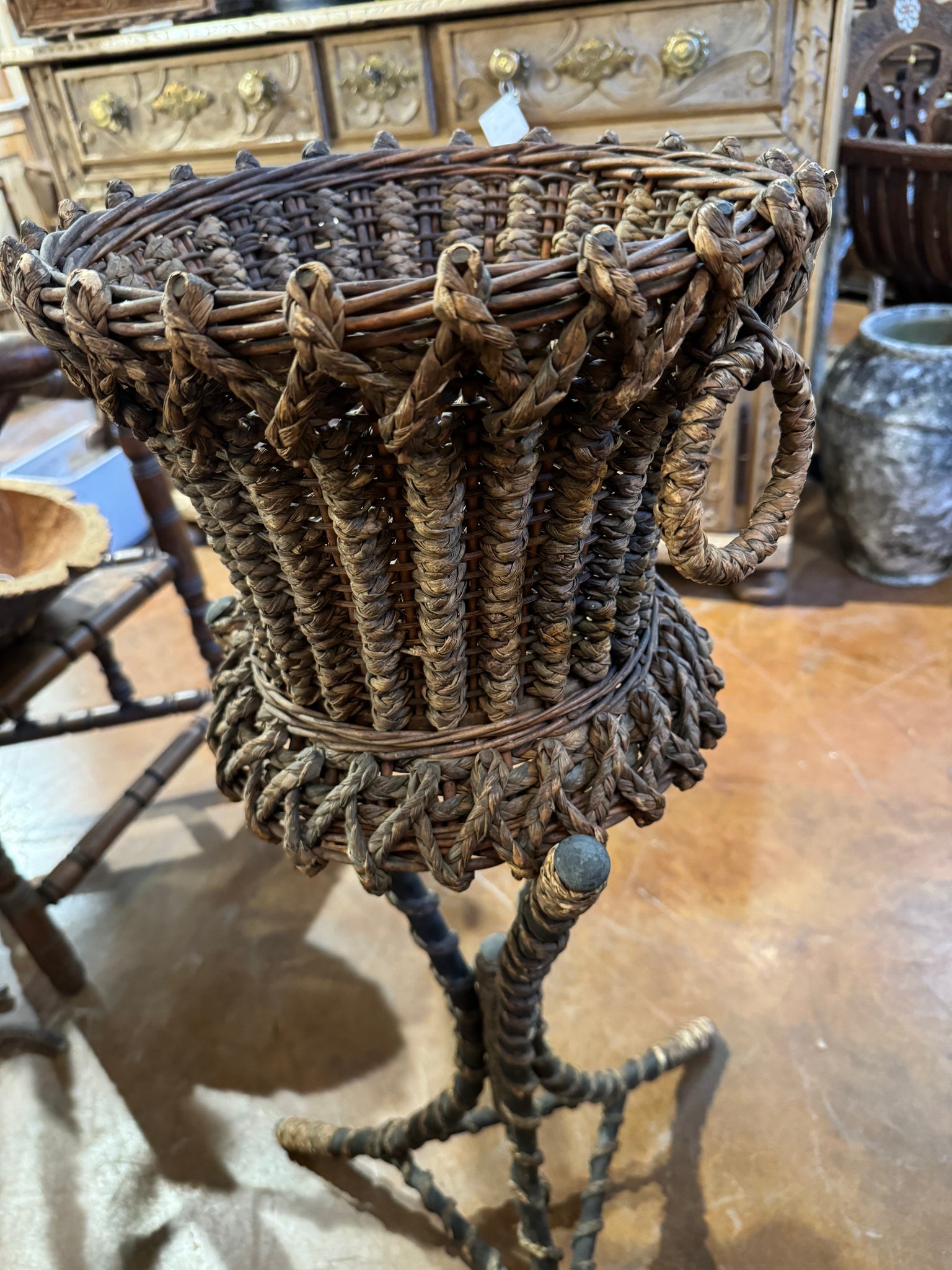 French Basket Jardiniere