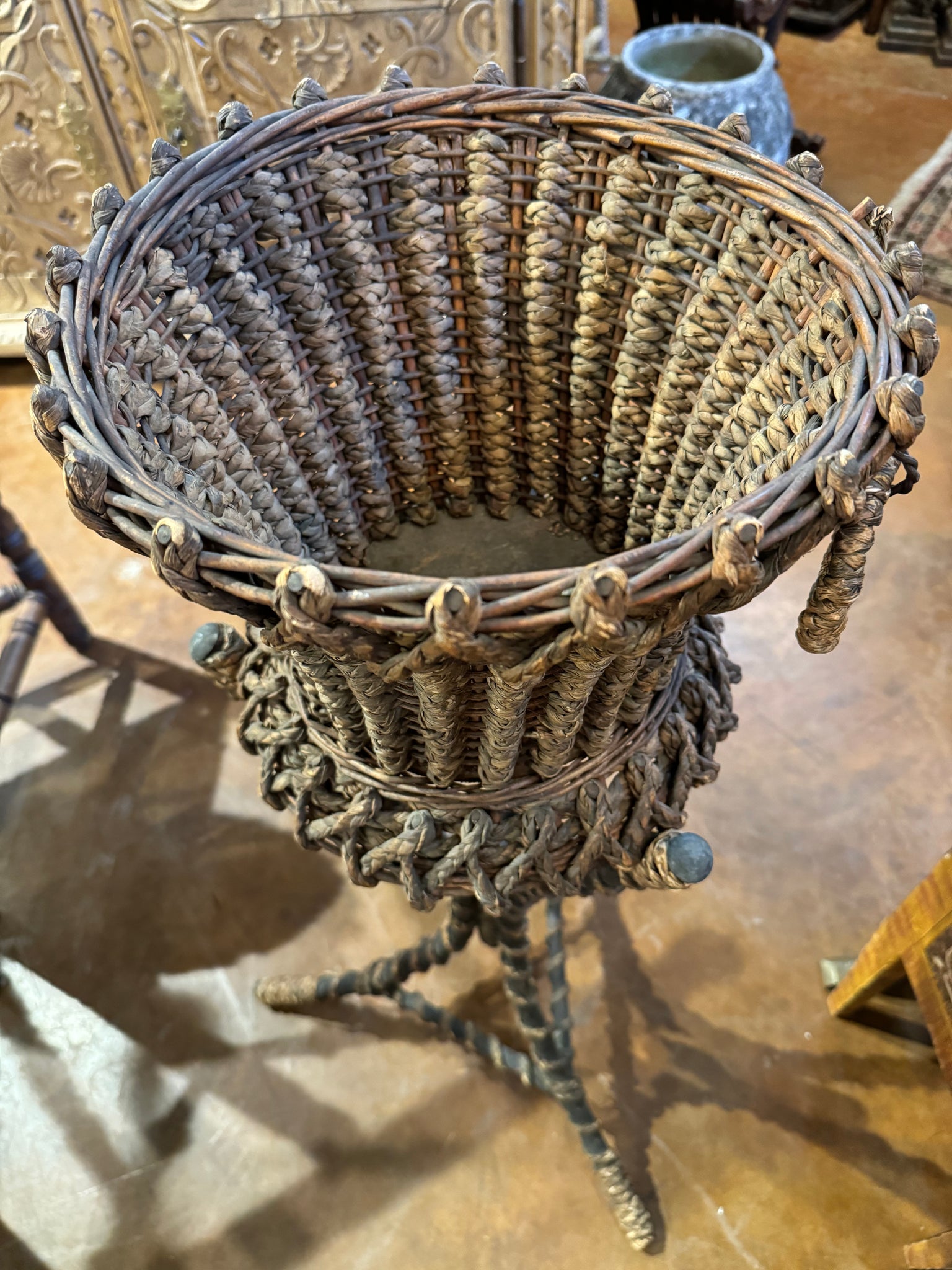 French Basket Jardiniere