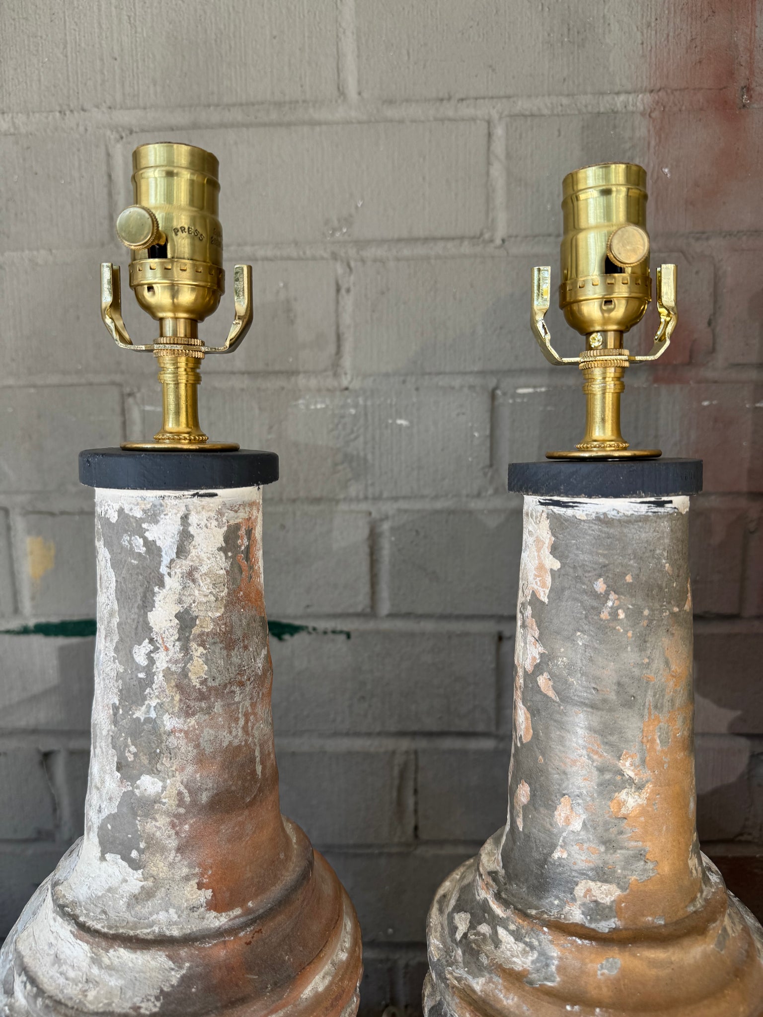 Pair Balustrade Lamps