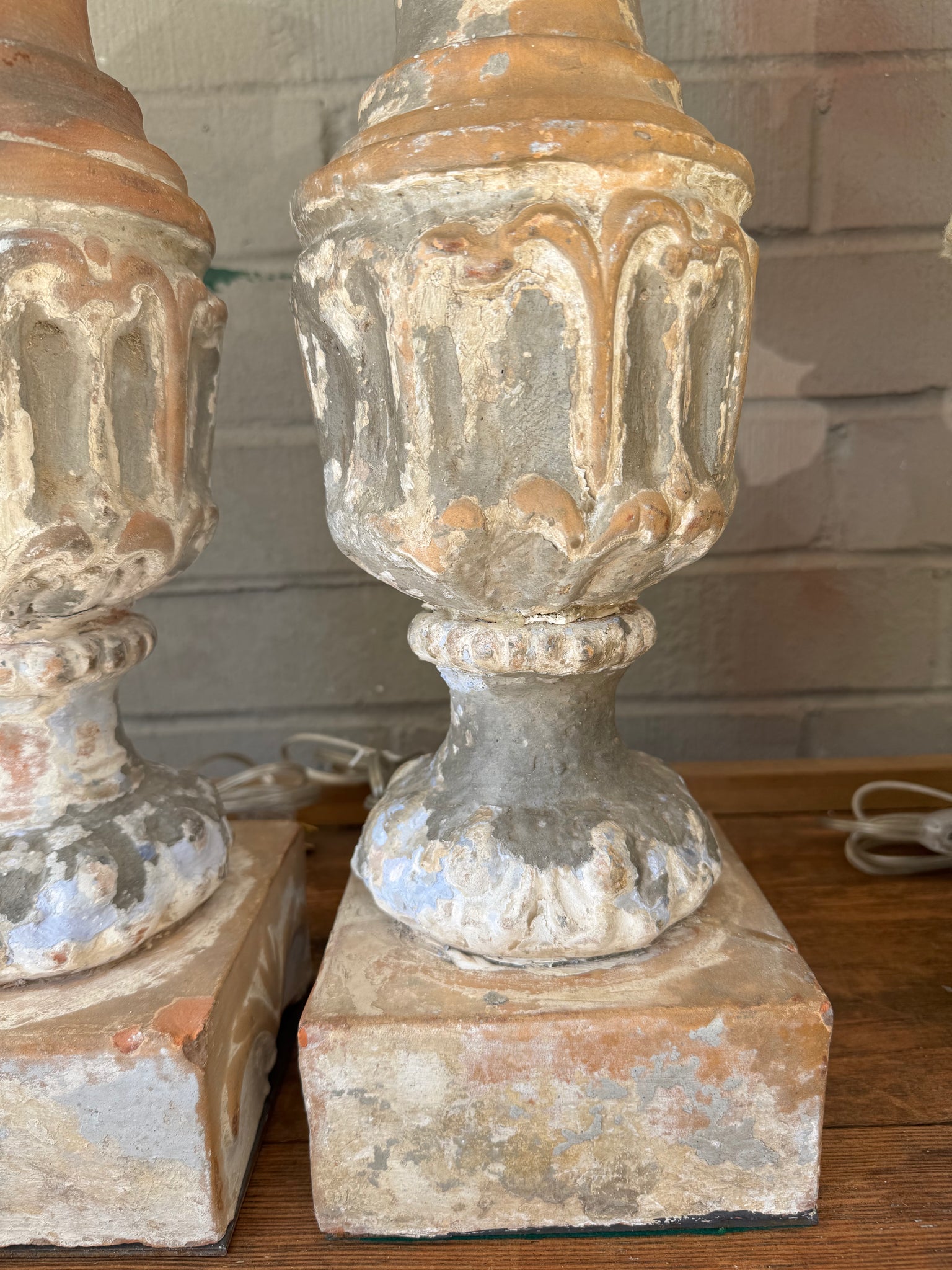 Pair Balustrade Lamps