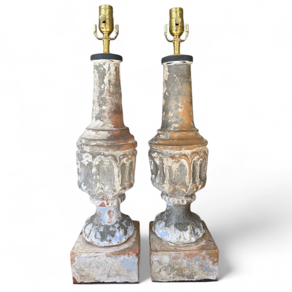 Pair Balustrade Lamps