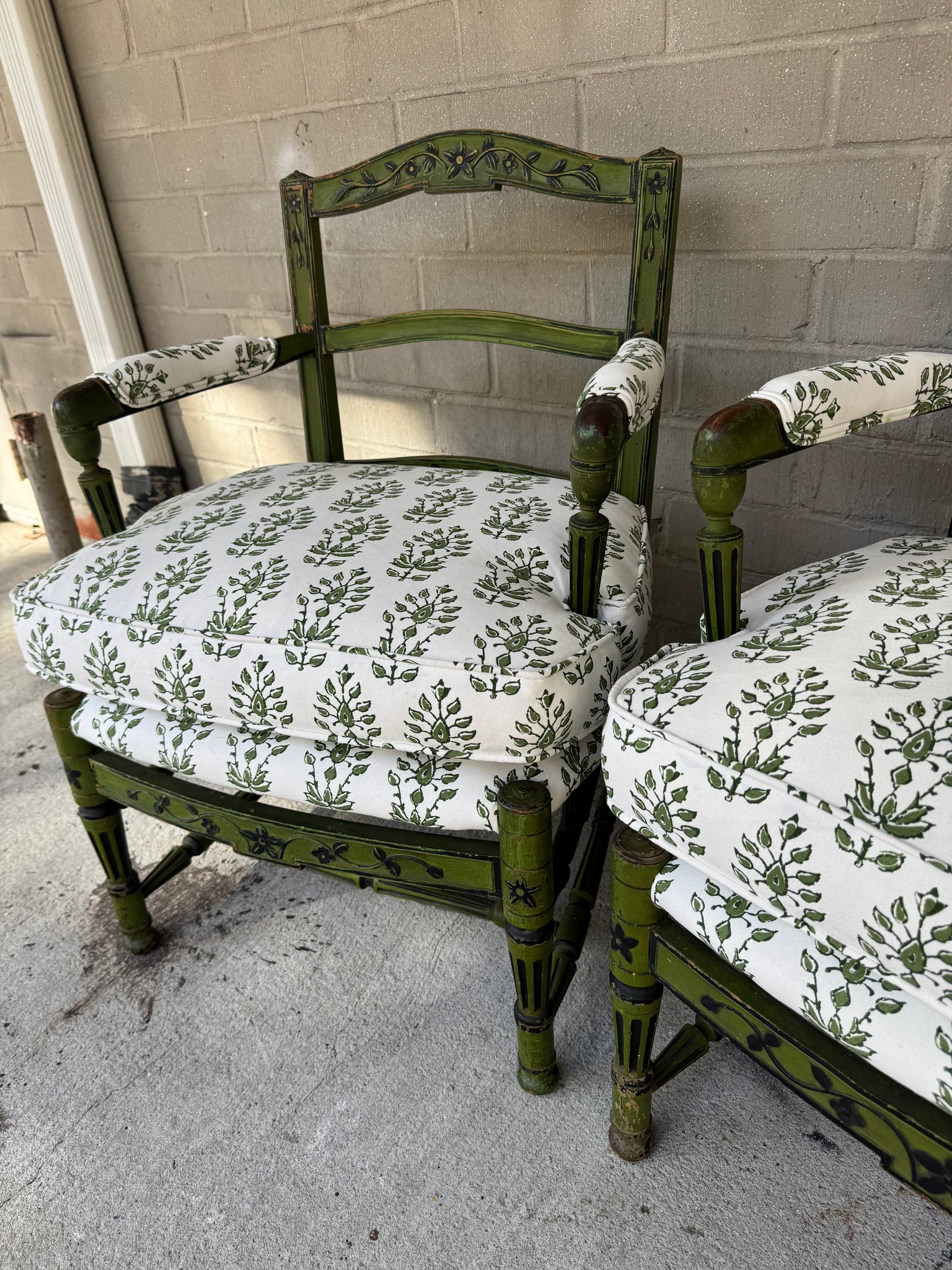 Pair French Chairs