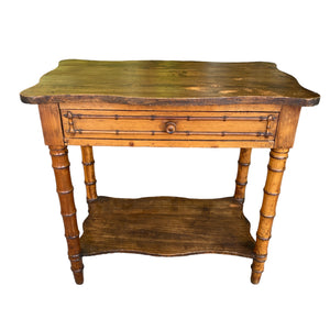 French Faux Bamboo Table