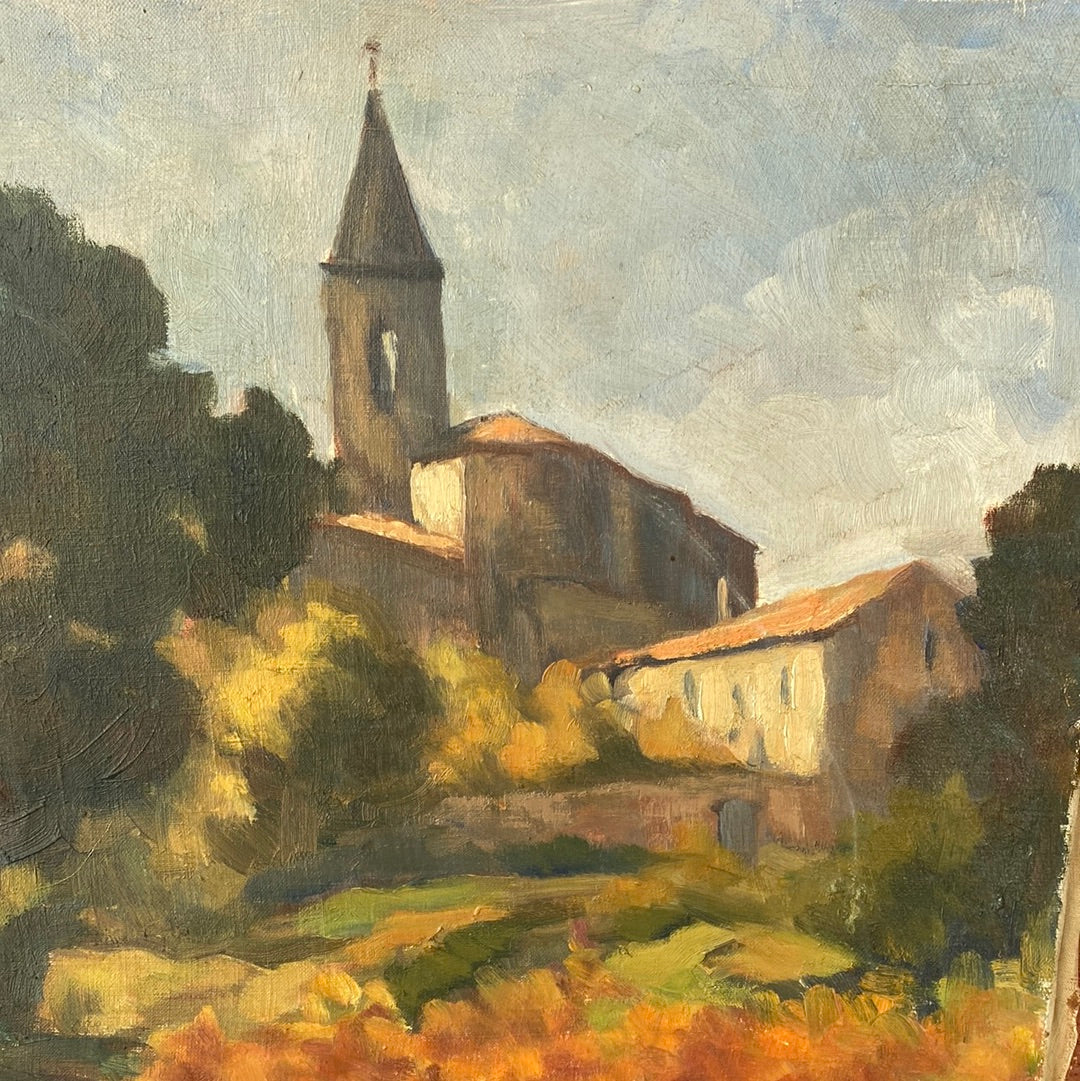 French Oil on Canvas