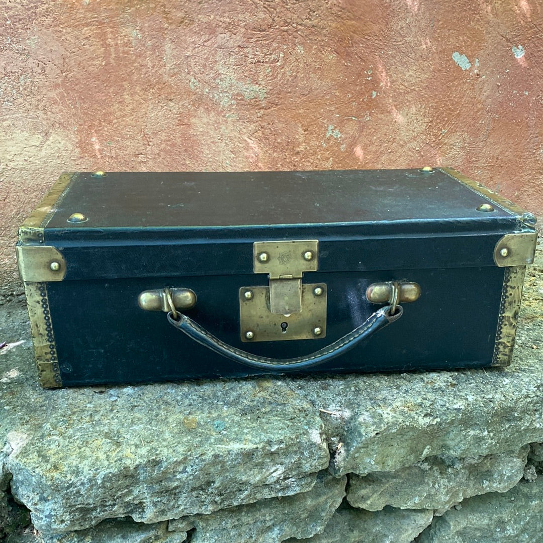 French Leather Suitcase