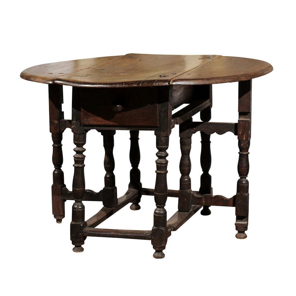 17th C. Drop Leaf Side Table from La Drome, France