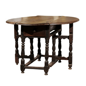 17th C. Drop Leaf Side Table from La Drome, France