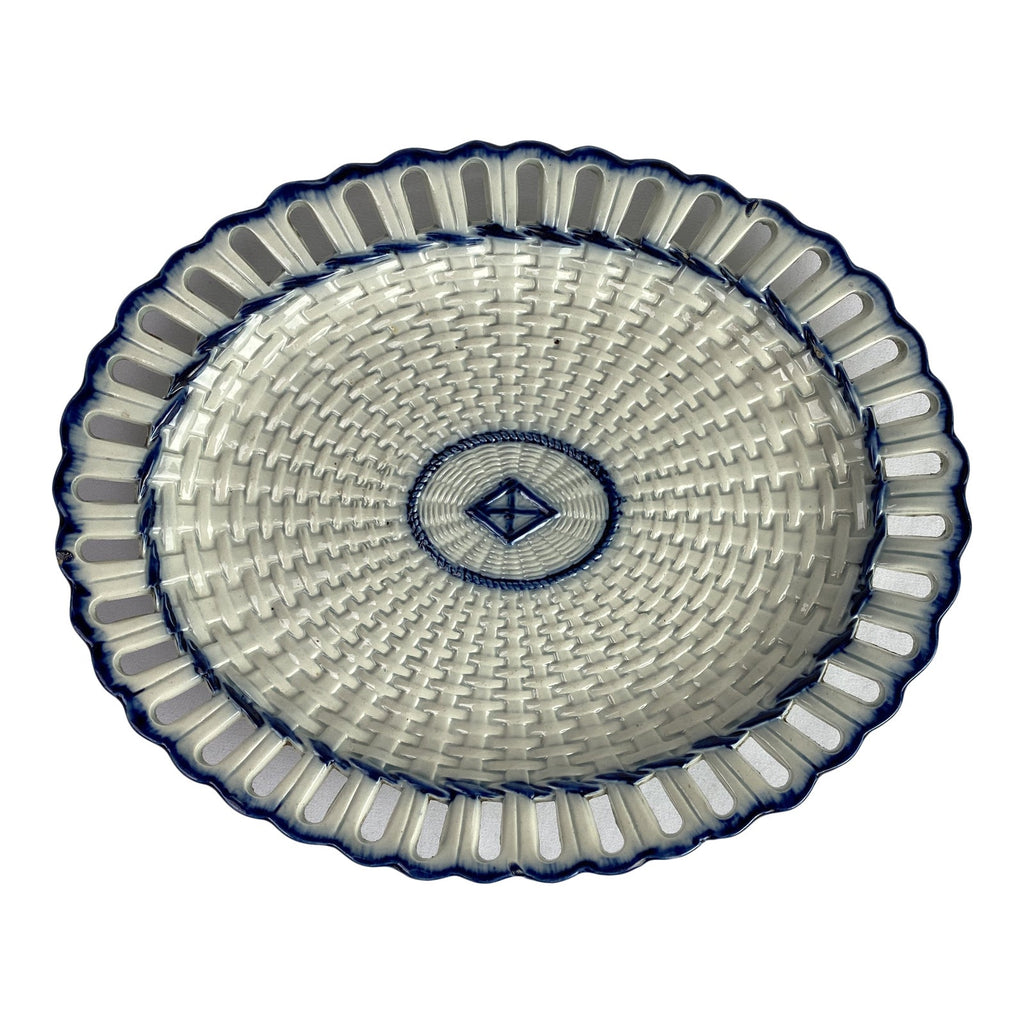 19th C. English Reticulated Pearlware Platter