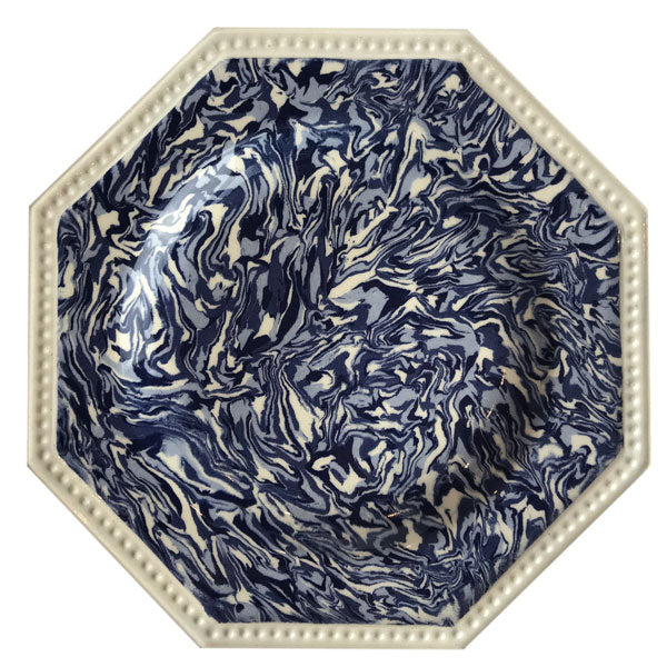 Copy of French Blue Aptware Hexagon Dinner Plate