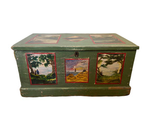 Late 19th c English Handpainted Chest