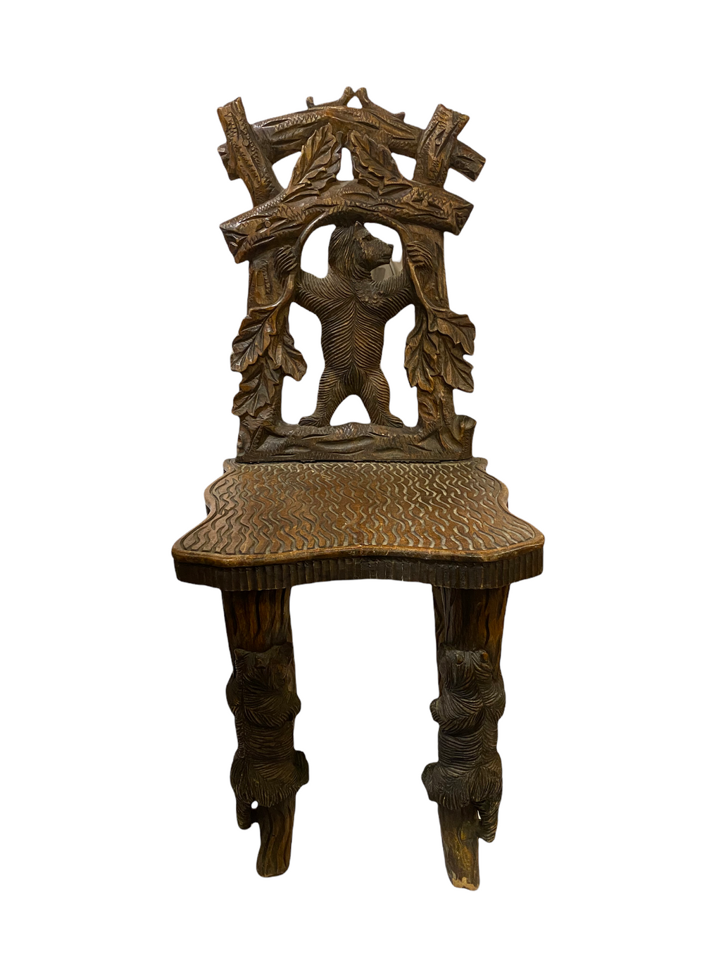 Black Forest Carved Chair