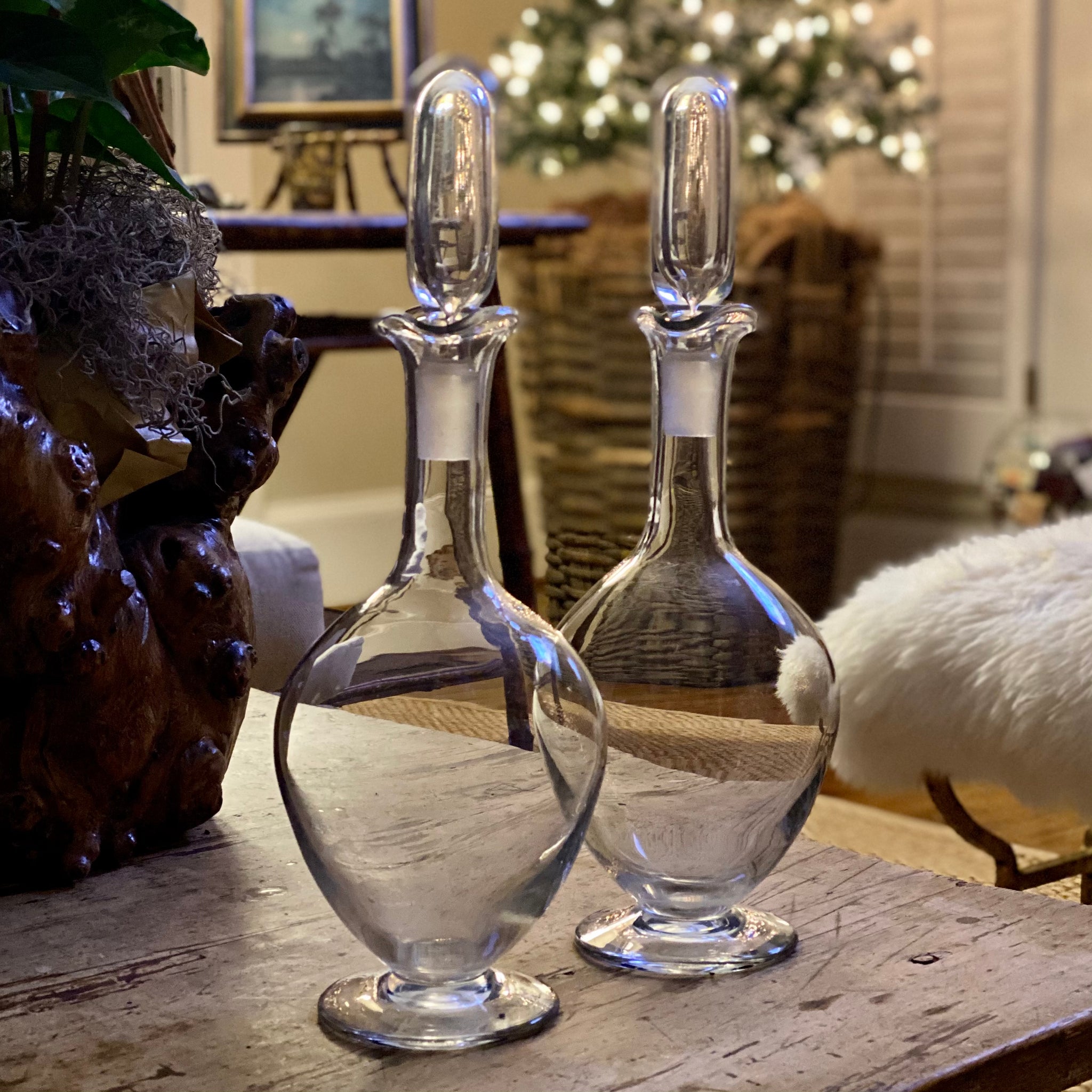 French Decanters, Pair