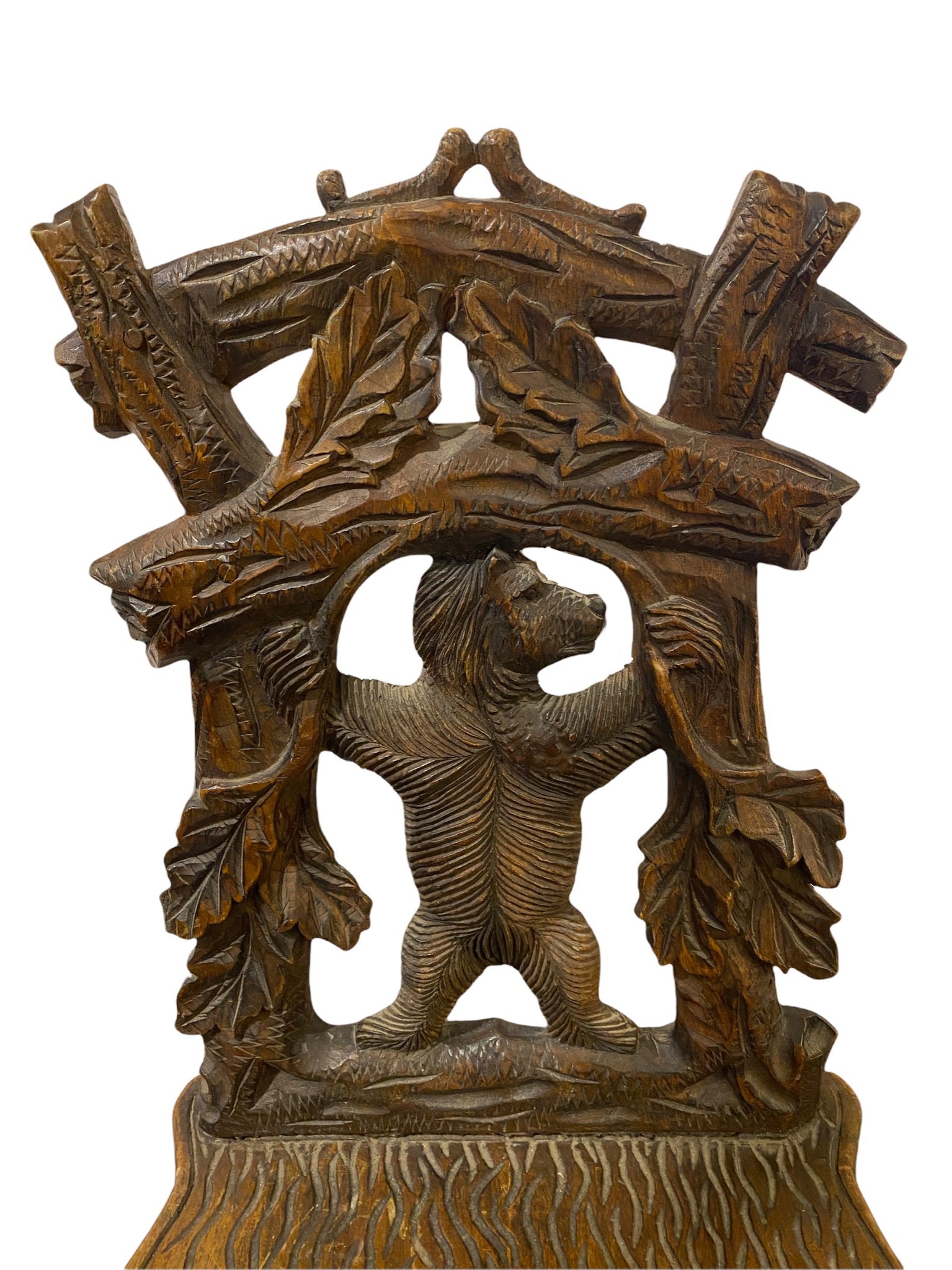 Black Forest Carved Chair