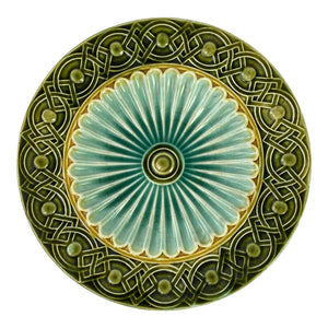 Art Deco Swedish Majolica Plate 8.5" (5 available)