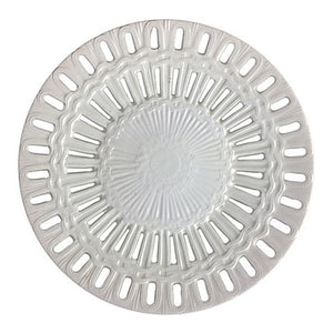 Creamware Reticulated Plate, 6.25 in