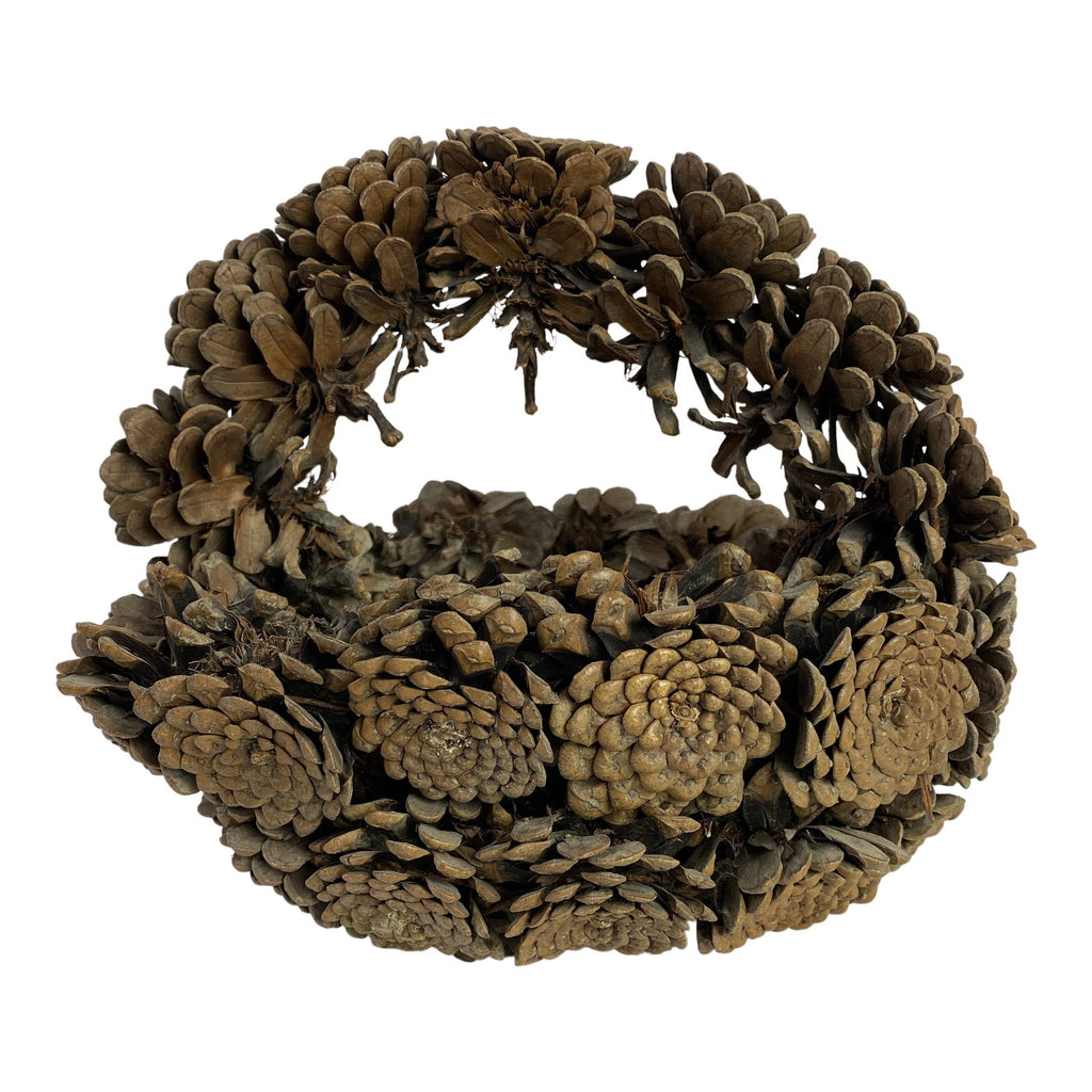 Early 20th Century French Pinecone Basket