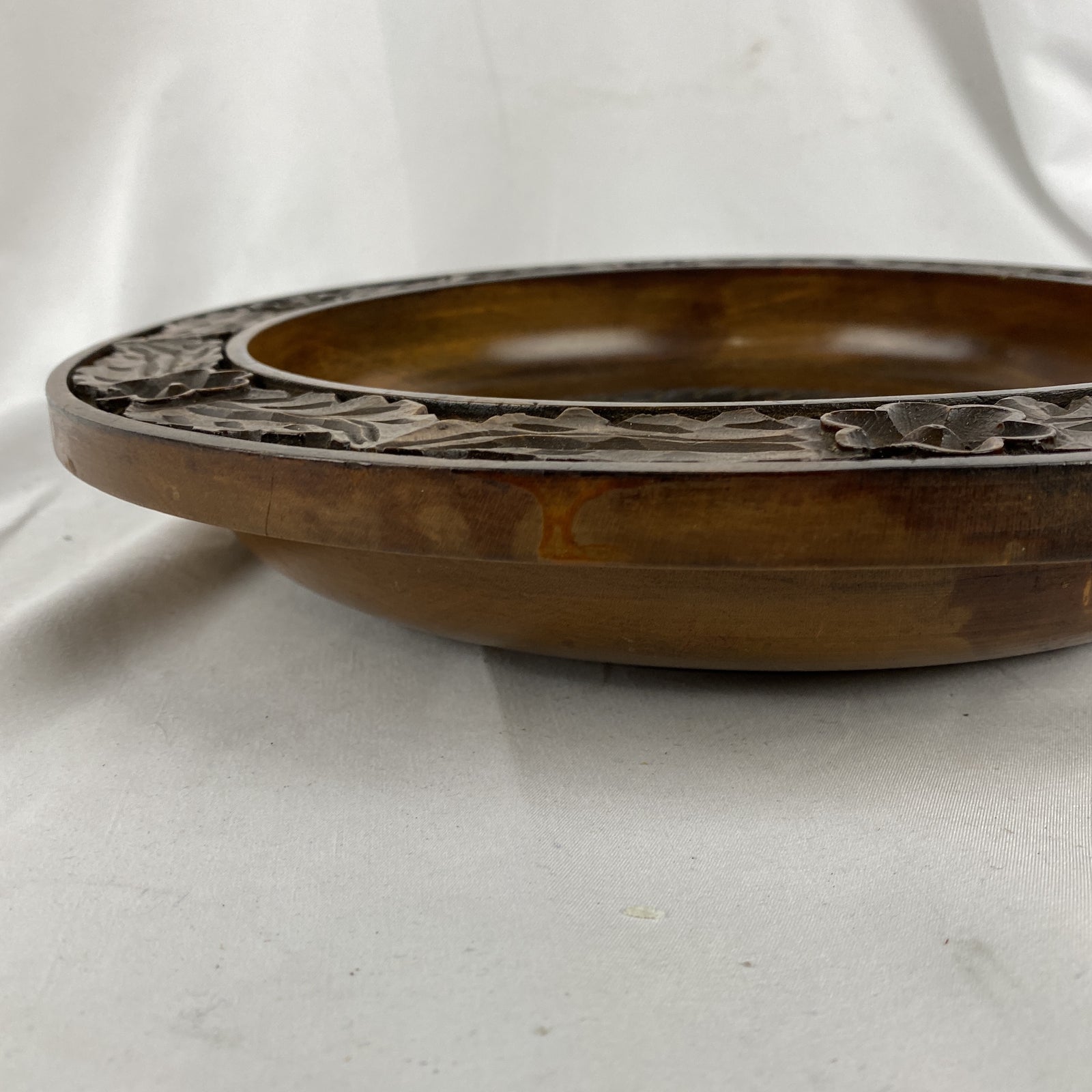 English Carved Wood Bowl