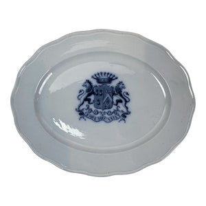English Oval Crest Platter