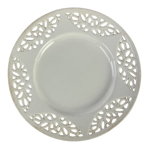 European Reticulated Creamware Plate (17 available)