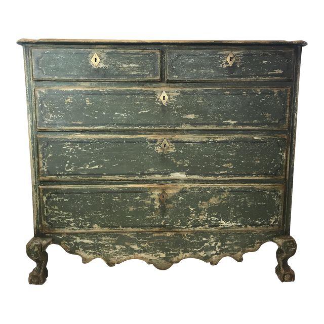 French 18th-c. Commode with Original Paint