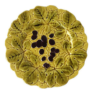 French Majolica Wall Plate with Grapes (many available)