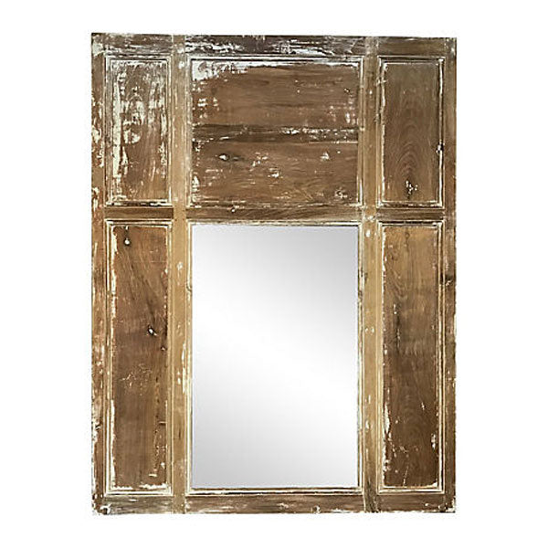 French Scraped Trumeau Mirror