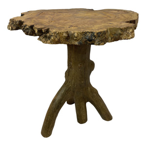 French Live Edge Side Table