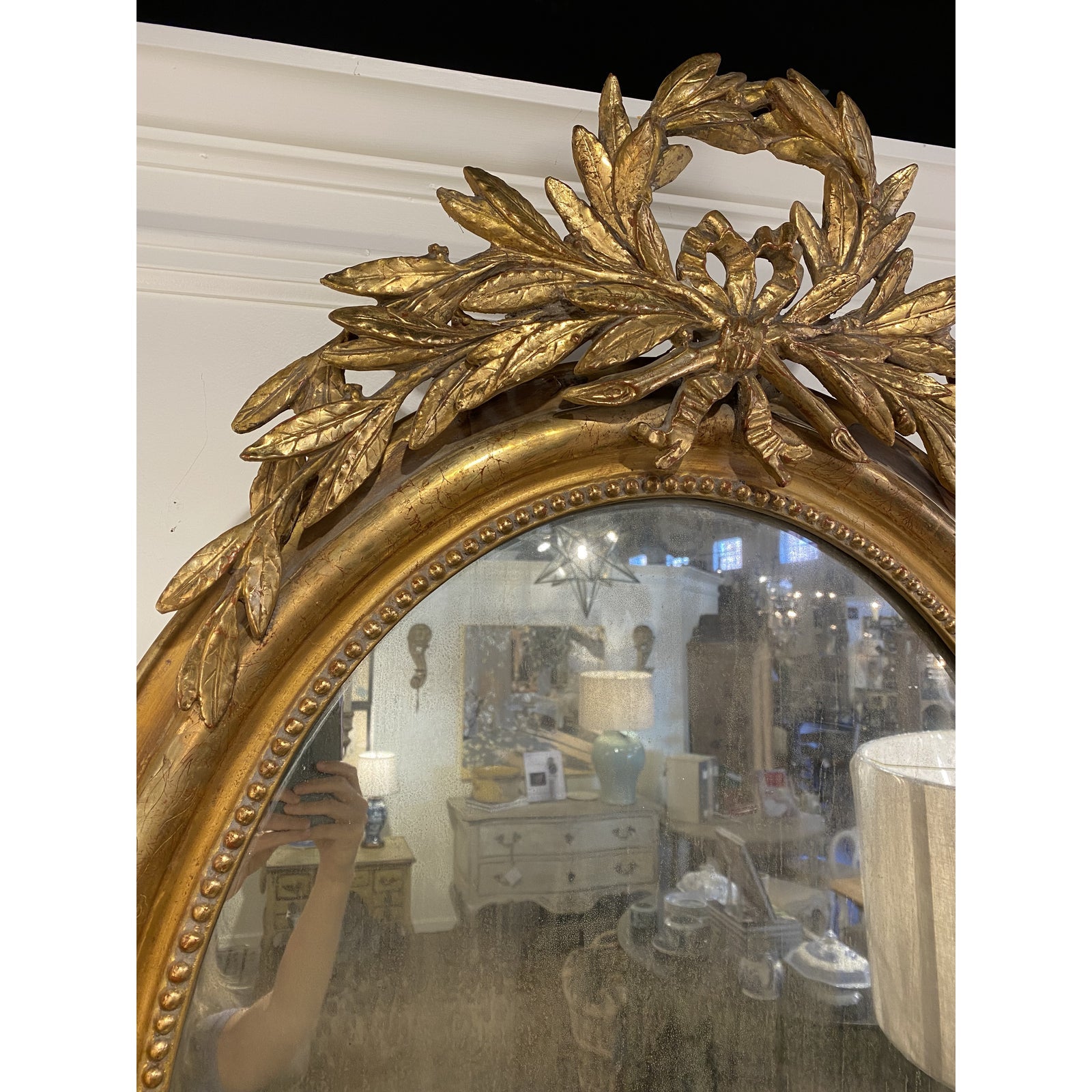 French Oval Louis Philippe Mirror