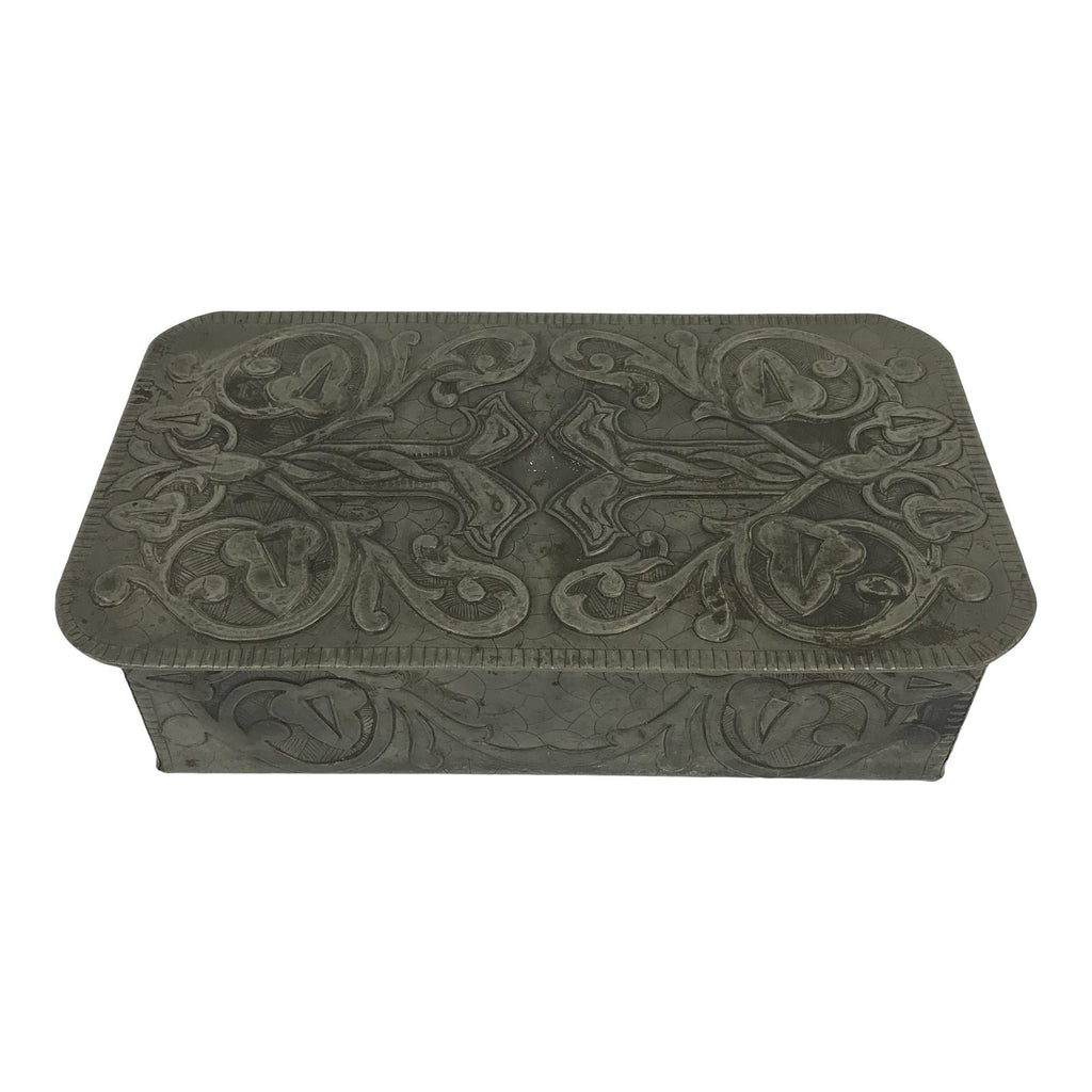 French Pewter Art Nouveau Box