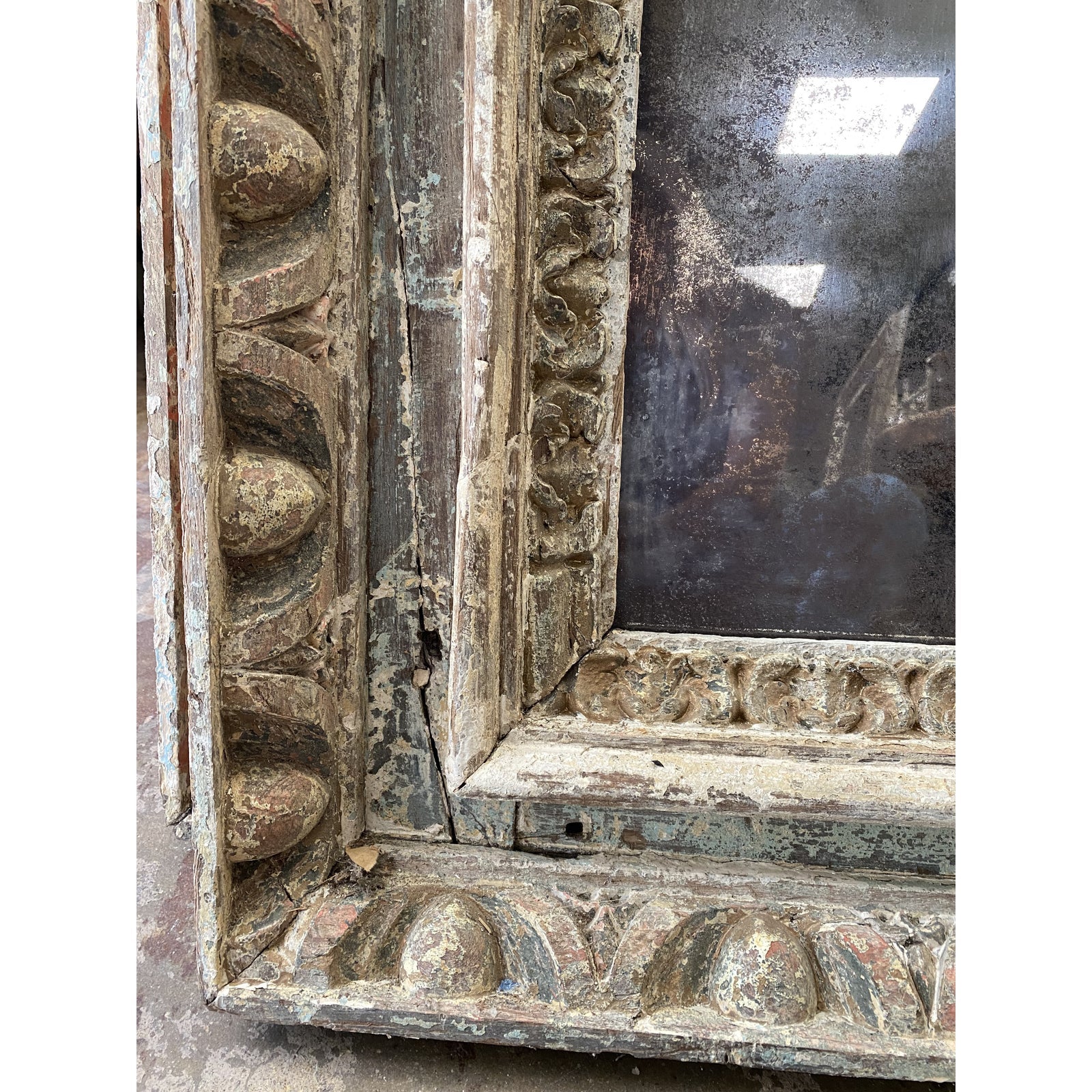Pair of Italian 18th c Carved Mirrors